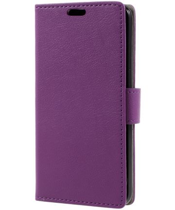 LG K4 (2017) Wallet Hoesje Paars Hoesjes