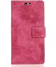 LG K8 (2017) Vintage Portemonnee Hoesje Roze