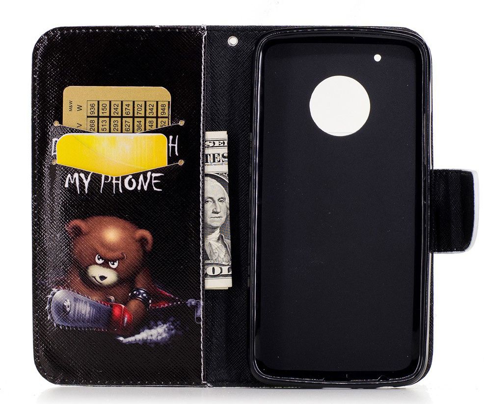 Motorola Moto G5 Plus Portemonnee Hoesje Teddy afbeelding 3