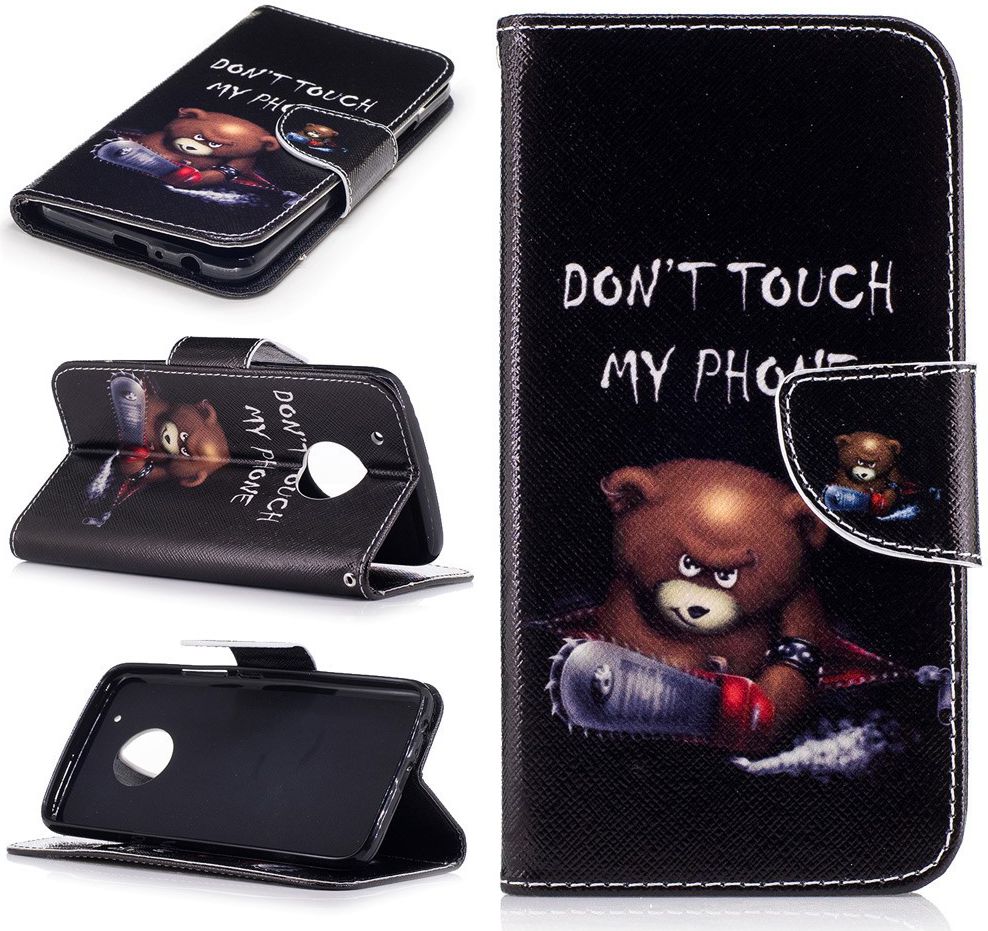 Motorola Moto G5 Plus Portemonnee Hoesje Teddy afbeelding 4