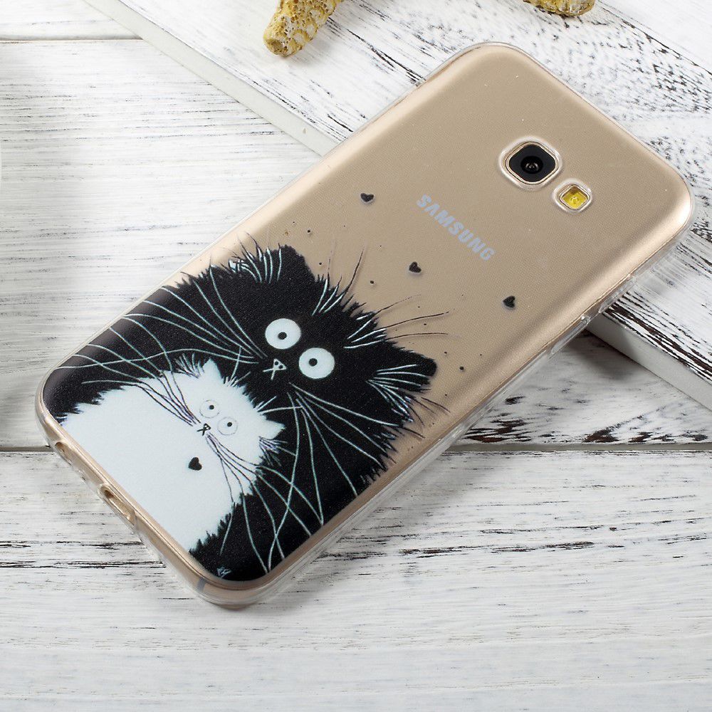 Samsung Galaxy A3 (2017) TPU Back Cover Kat Print afbeelding 1