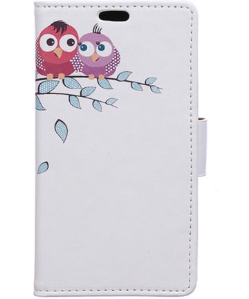 LG K8 (2017) Portemonnee Print Hoesje Adorable Owls Hoesjes