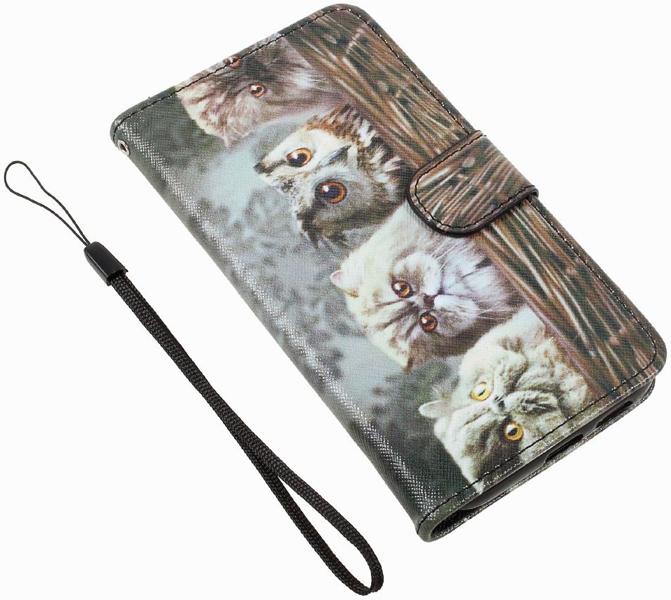 Samsung Galaxy A5 (2017) Portemonnee Print Hoesje Kat en Uil afbeelding 8