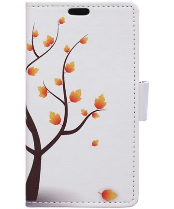 LG K8 (2017) Portemonnee Print Hoesje Herfst Tree Hoesjes
