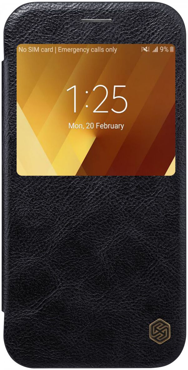 Nillkin Qin Book Case Samsung Galaxy A3 (2017) Zwart afbeelding 1