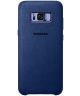 Samsung Galaxy S8 Plus Alcantara Cover Blauw Origineel