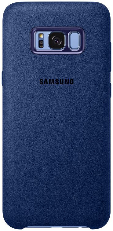Samsung Galaxy S8 Plus Alcantara Cover Blauw Origineel afbeelding 2