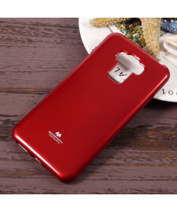 Mercury Glitter Powder TPU Case Asus Zenfone 3 Max (5.5) Rood Hoesjes