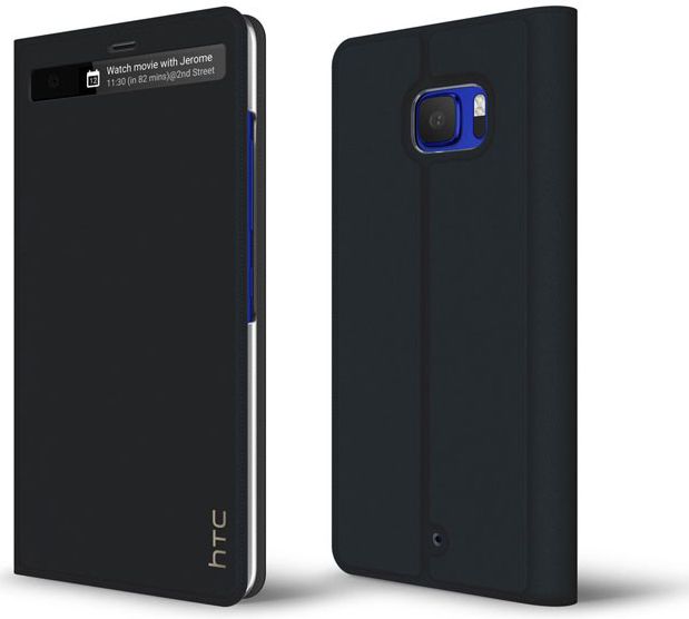 HTC Leren View Cover U Ultra Zwart Origineel afbeelding 1