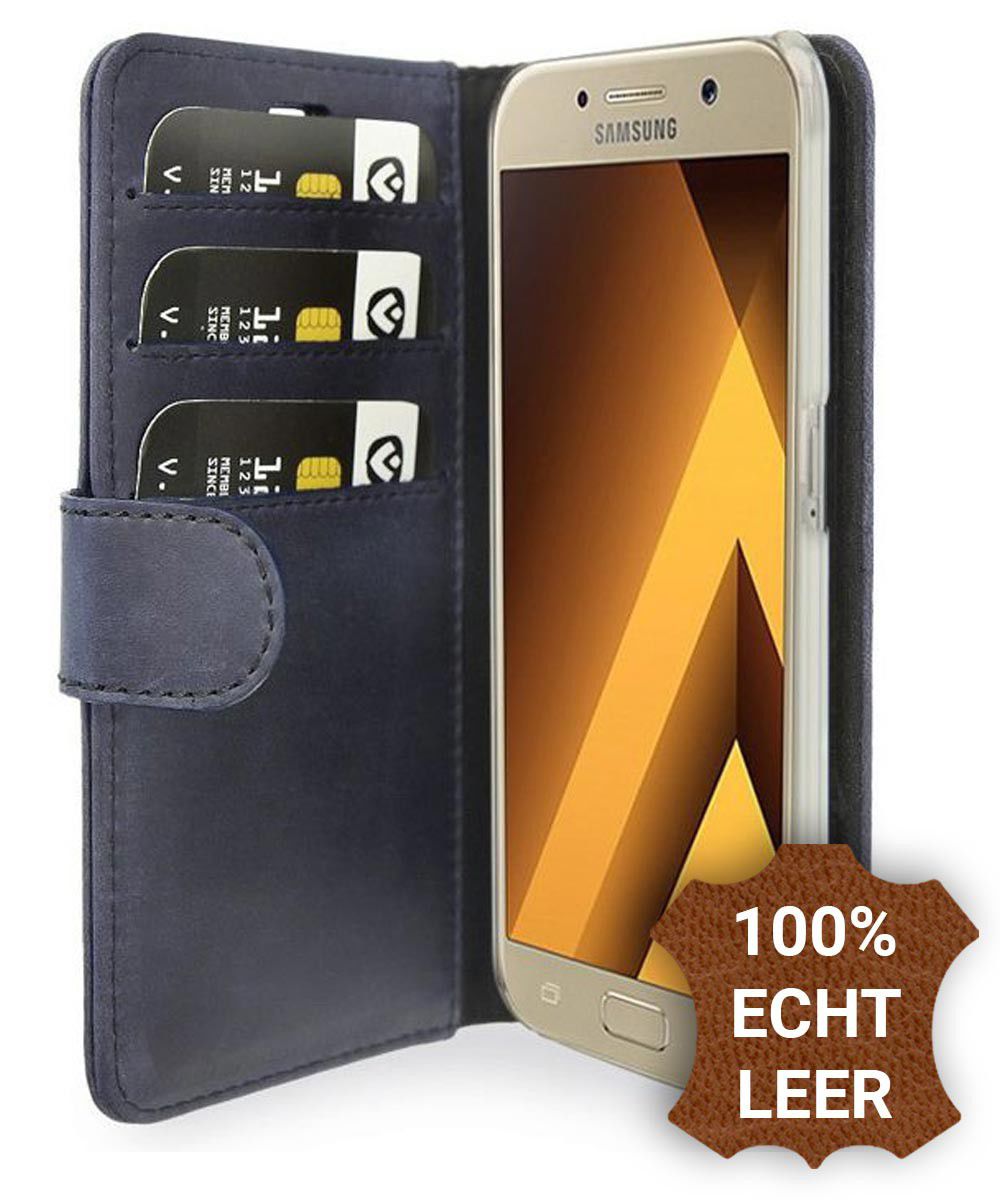 Valenta Classic Luxe Samsung Galaxy A5 2017 Hoesje Leer Bookcase Blauw afbeelding 1