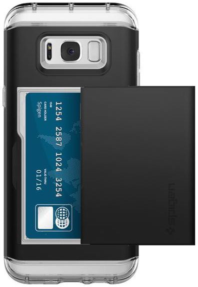 Spigen Crystal Wallet Hoesje Samsung Galaxy S8 Plus Zwart afbeelding 4