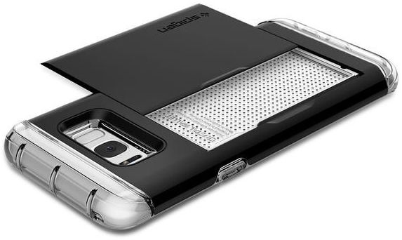 Spigen Crystal Wallet Hoesje Samsung Galaxy S8 Plus Zwart afbeelding 5