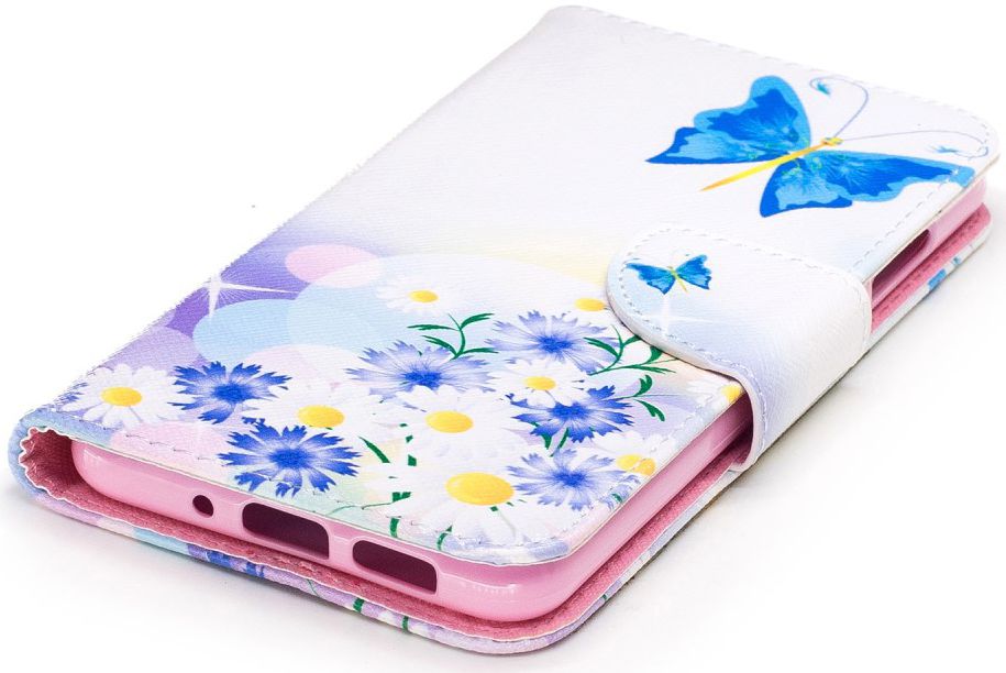 Huawei P10 Lite Portemonnee Hoesje Blauwe Vlinders afbeelding 7