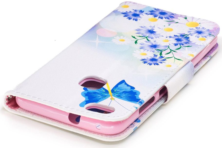 Huawei P10 Lite Portemonnee Hoesje Blauwe Vlinders afbeelding 8