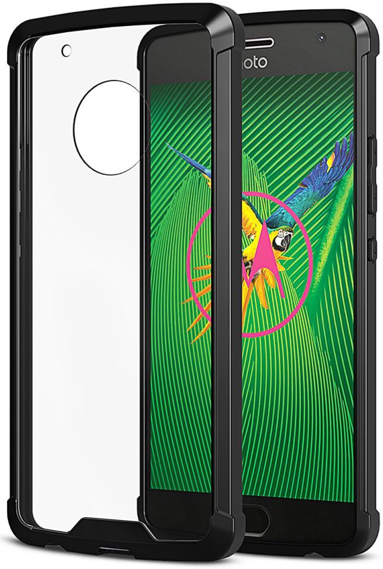 Motorola Moto G5 Plus Hoesje Armor Backcover Zwart afbeelding 1