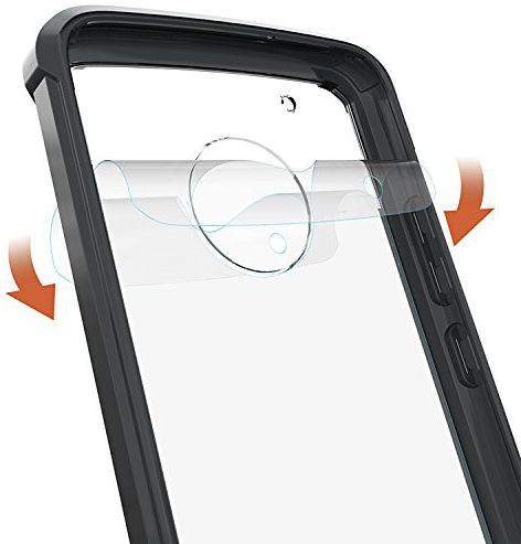Motorola Moto G5 Plus Hoesje Armor Backcover Zwart afbeelding 3