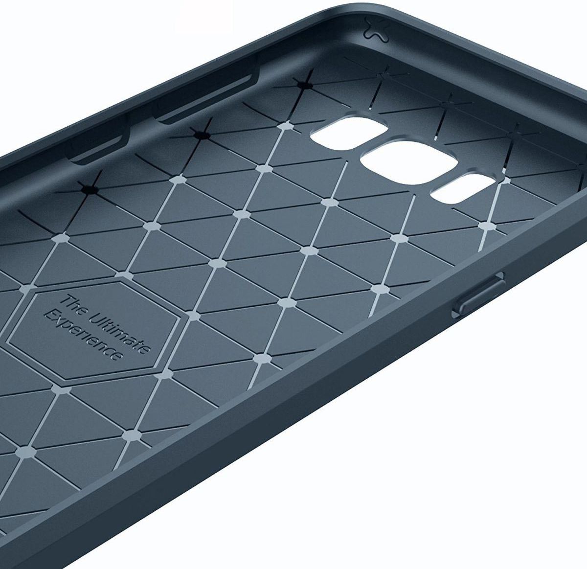 Samsung Galaxy S8 Geborsteld TPU Hoesje Donker Blauw afbeelding 8