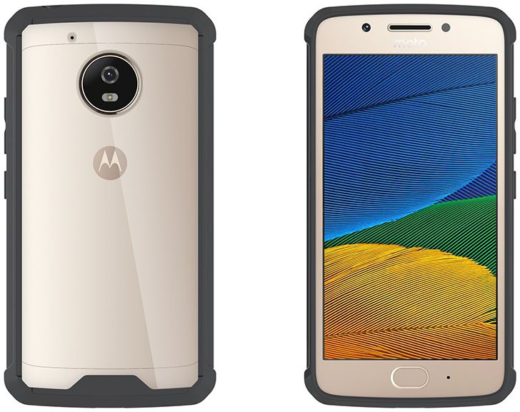 Motorola Moto G5 Hoesje Armor Backcover Zwart afbeelding 5