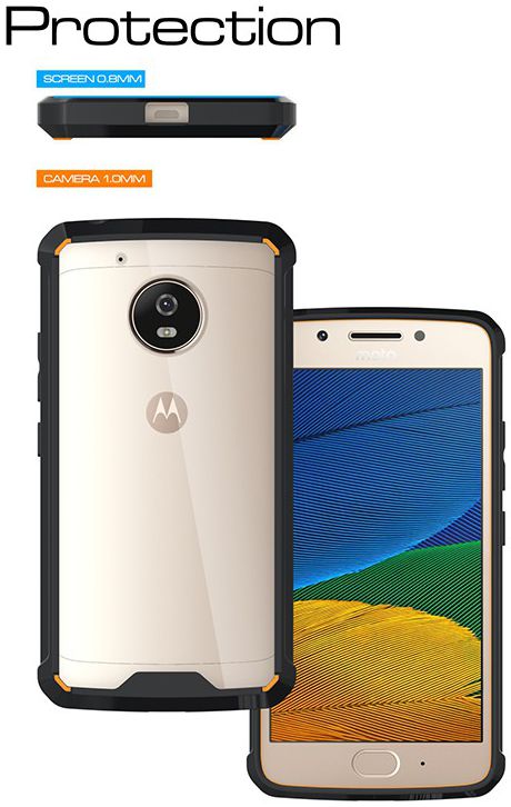 Motorola Moto G5 Hoesje Armor Backcover Zwart afbeelding 7