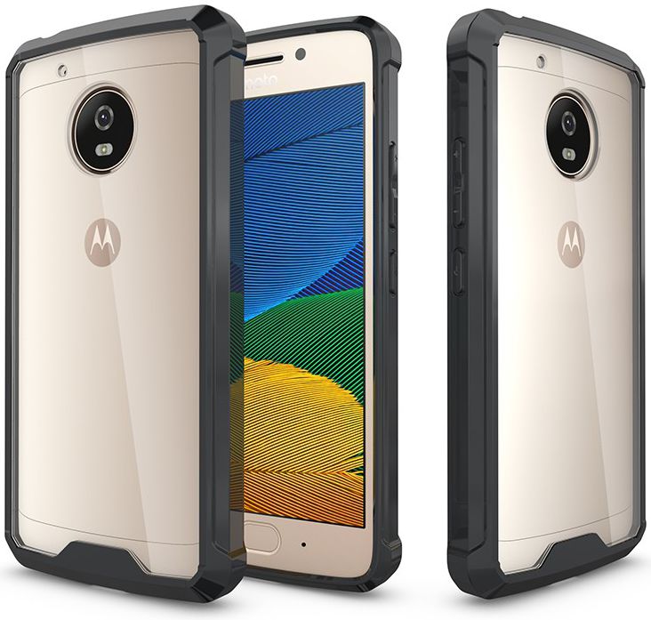 Motorola Moto G5 Hoesje Armor Backcover Zwart afbeelding 2