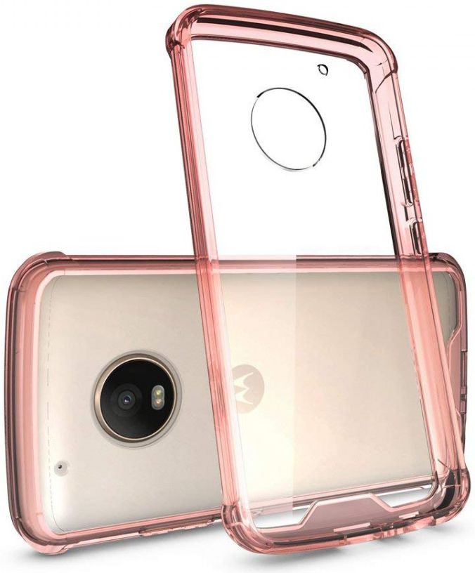 Motorola Moto G5 Plus Hoesje Armor Backcover Roze afbeelding 1