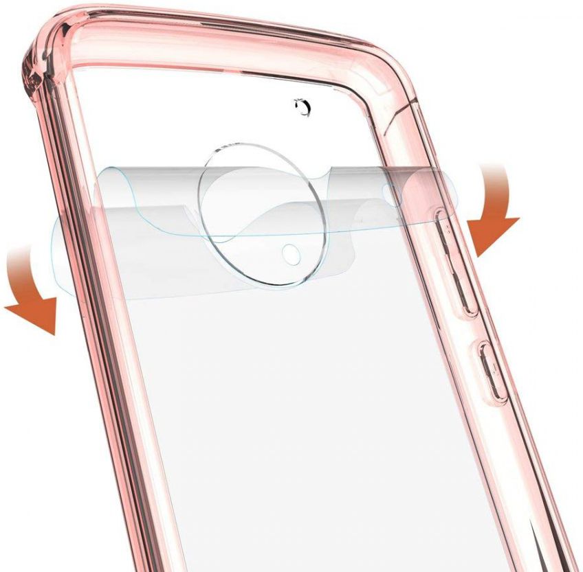 Motorola Moto G5 Plus Hoesje Armor Backcover Roze afbeelding 5