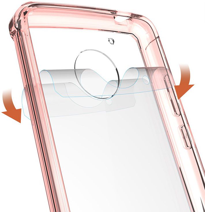Motorola Moto G5 Hoesje Armor Backcover Roze afbeelding 3