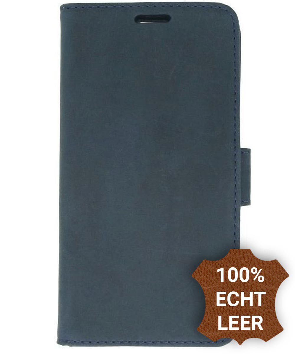 Valenta Luxe Motorola Moto G5 Plus Hoesje Leer Bookcase Vintage Blauw afbeelding 1