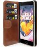 Valenta Luxe OnePlus 3T Hoesje Leer Bookcase Bruin