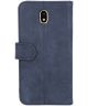 Valenta Luxe Samsung Galaxy J5 2017 Hoesje Leer Bookcase Vintage Blauw