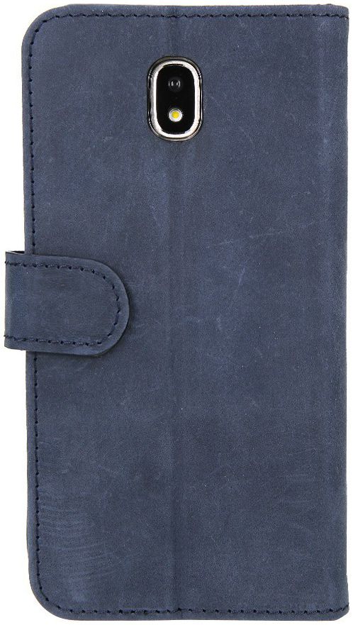 Valenta Luxe Samsung Galaxy J5 2017 Hoesje Leer Bookcase Vintage Blauw afbeelding 2