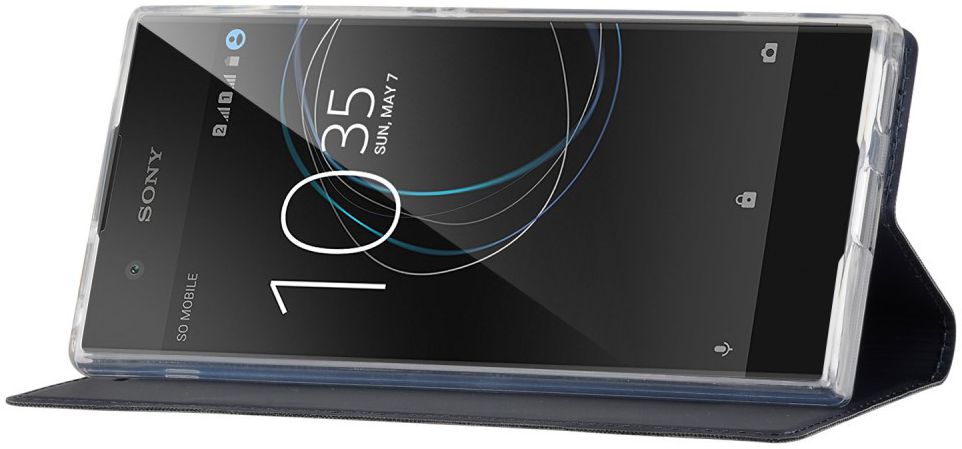 Sony Xperia XA1 Stijlvol Portemonnee Hoesje Blauw afbeelding 5