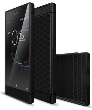 Sony Xperia XA1 Siliconen Hoesje Zwart Hoesjes