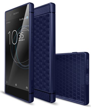Sony Xperia XA1 Siliconen Hoesje Blauw Hoesjes