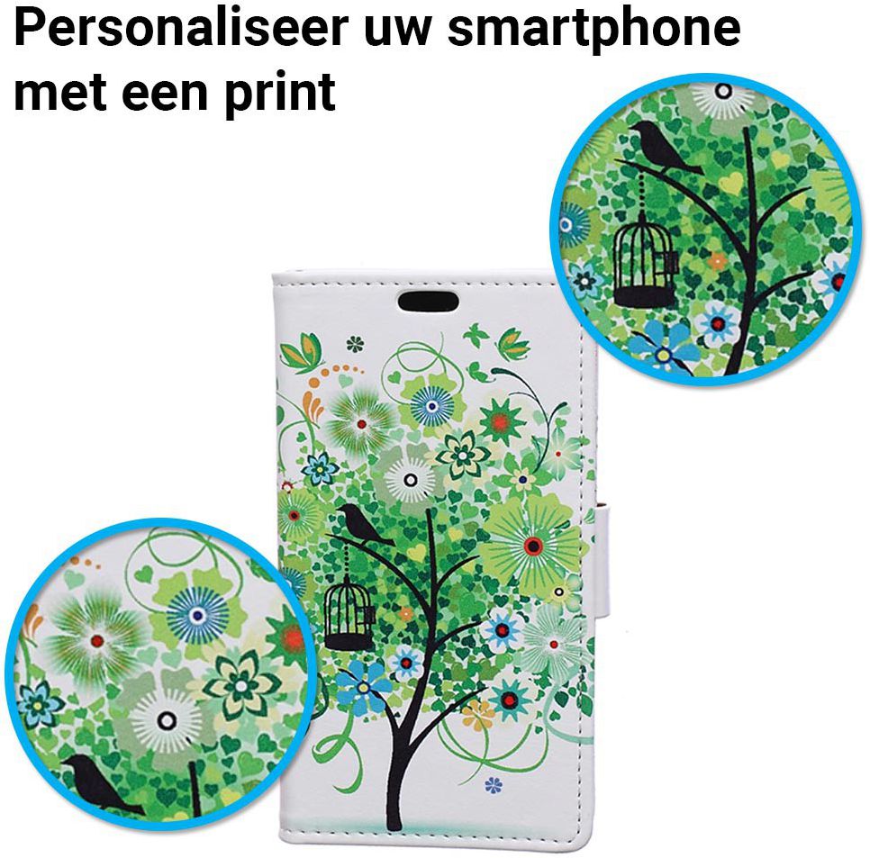 Sony Xperia XA1 Portemonnee Hoesje Boom afbeelding 3