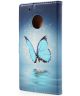 Motorola Moto G5 Plus Portemonnee Hoesje Blue Butterfly