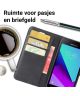 Samsung Galaxy Xcover 4/4s Lychee Portemonnee Hoesje Zwart
