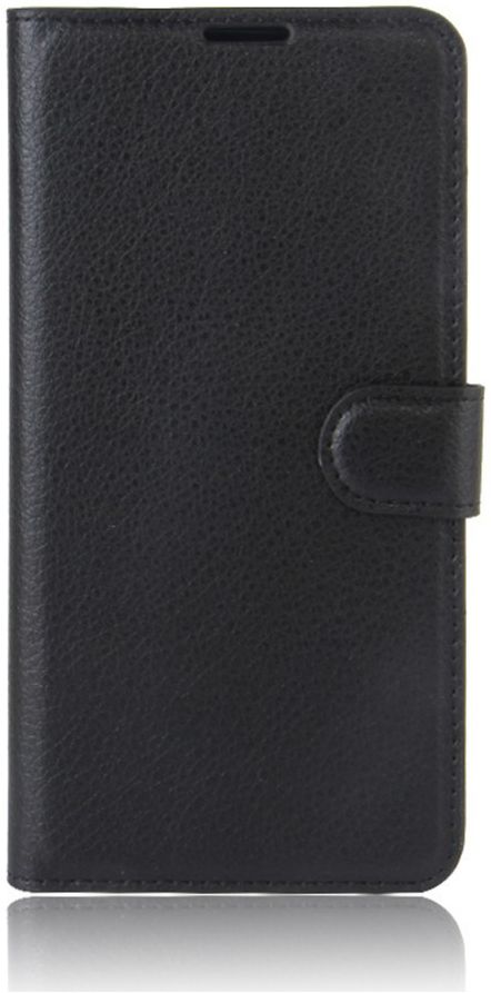 Samsung Galaxy Xcover 4/4s Lychee Portemonnee Hoesje Zwart afbeelding 2