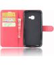 Samsung Galaxy Xcover 4/4s Lychee Portemonnee Hoesje Rood