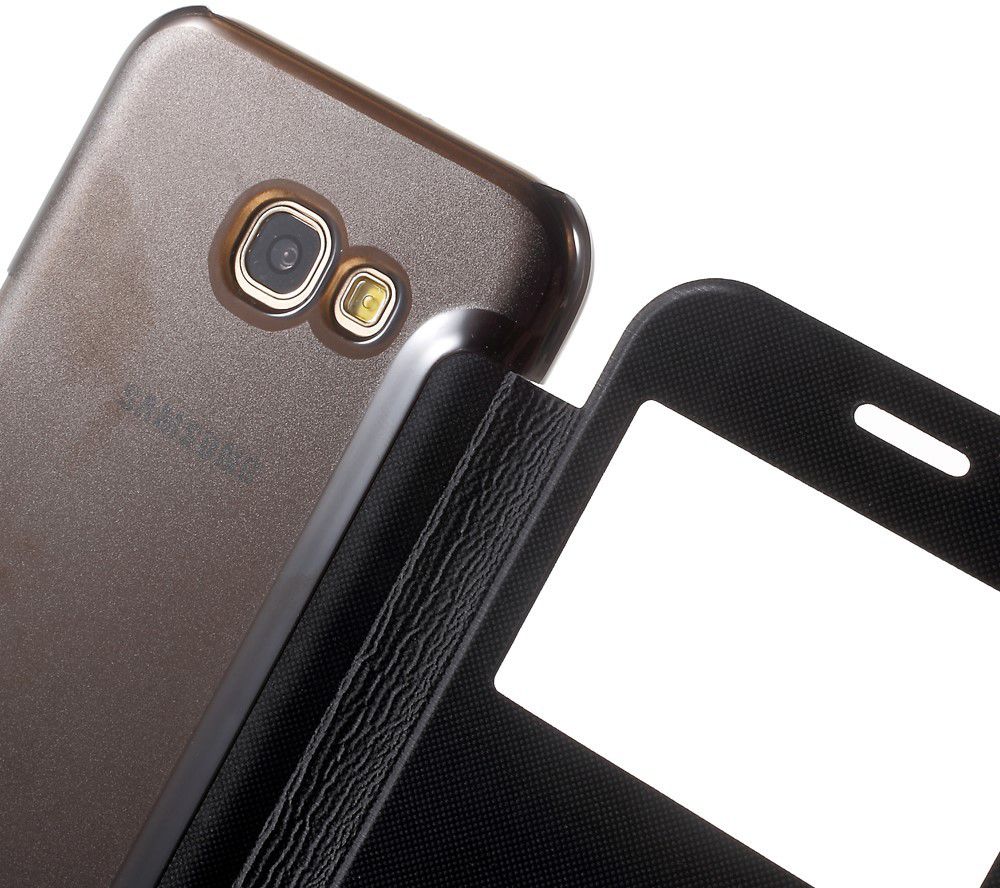 Samsung Galaxy A5 (2017) Hoesje met Venster Zwart afbeelding 7