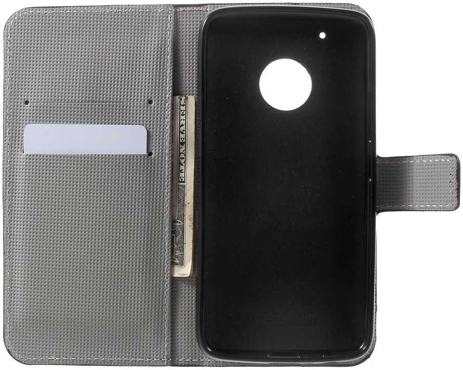 Motorola Moto G5 Plus Portemonnee Hoesje Paisley afbeelding 3
