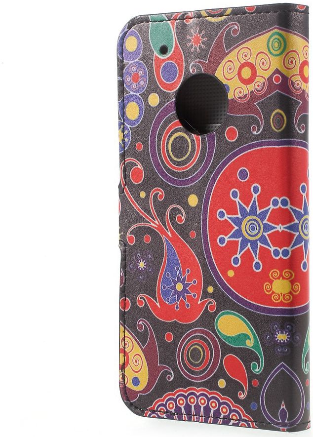 Motorola Moto G5 Plus Portemonnee Hoesje Paisley afbeelding 5