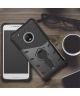 Motorola Moto G5 Plus Hybride Hoesje met Standaard Zwart