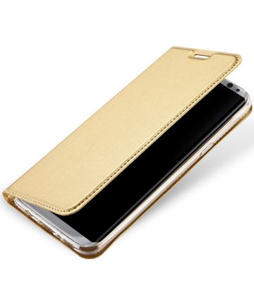 Dux Ducis Samsung Galaxy S8 Plus Bookcase Hoesje Goud Hoesjes