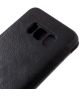 Samsung Galaxy S8 Luxe Portemonnee Hoesje Zwart