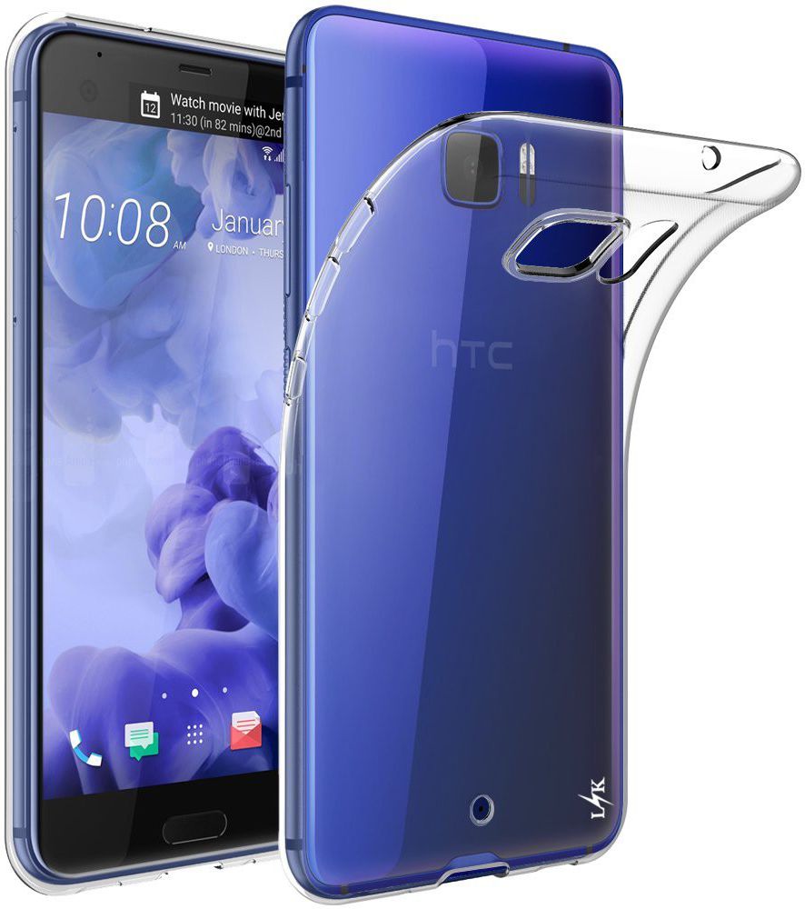 HTC U Ultra Hoesje Dun TPU Transparant afbeelding 1