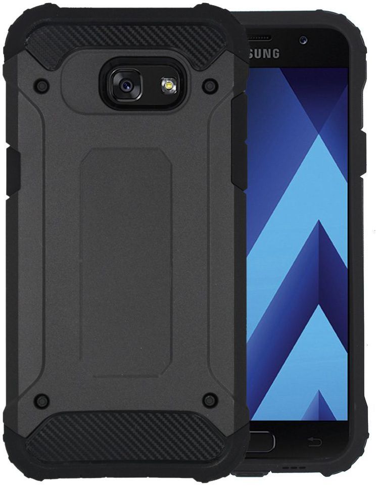 Samsung Galaxy A3 (2017) Hybrid Hoesje Zwart afbeelding 1