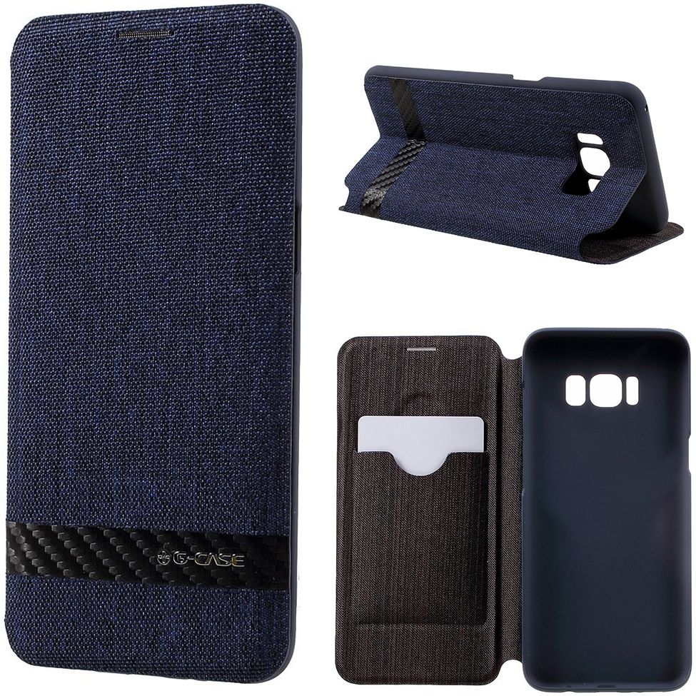 Samsung Galaxy S8 G-CASE met Kaarthouder Blauw afbeelding 6