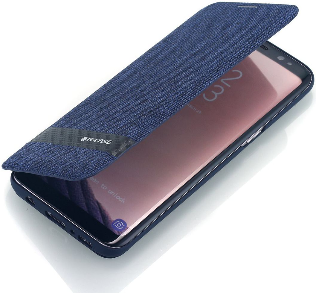 Samsung Galaxy S8 G-CASE met Kaarthouder Blauw afbeelding 1
