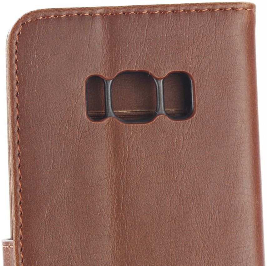 Samsung Galaxy S8 Portemonnee Hoesje met Standaard Bruin afbeelding 9